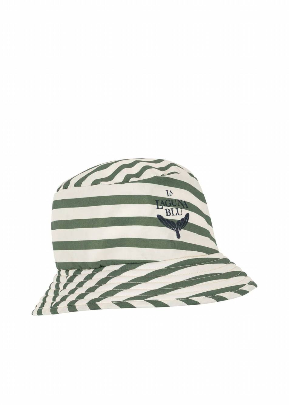 NEW KONGES SLØJD kid's asnou striped bucket hat in stripe verti